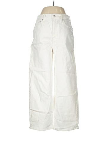 Madewell The Perfect Vintage Wide-Leg Crop Jean in Tile White (view 1)