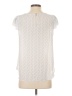 Dna Couture 100% Polyester Ivory Short Sleeve Blouse Size S - photo 2