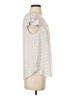 Dna Couture 100% Polyester Ivory Short Sleeve Blouse Size S - photo 4