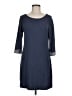 Blue Rain Solid Gray Casual Dress Size M - photo 1