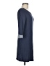 Blue Rain Solid Gray Casual Dress Size M - photo 4