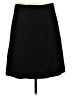 Theory Solid Black Wool Skirt Size 10 - photo 1