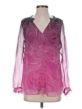 Diane von Furstenberg Long Sleeve Silk Top (view 1)