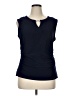Perceptions Blue Sleeveless Top Size XL - photo 1
