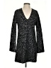 St. John Marled Solid Black Cocktail Dress Size 4 - photo 1
