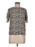 Whistles Animal Print Ivory Short Sleeve Blouse Size M - photo 1