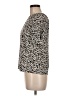 Whistles Animal Print Ivory Short Sleeve Blouse Size M - photo 5