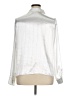 Intempo Metallic Silver Long Sleeve Blouse Size XL - photo 2