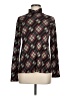 Elementz Plaid Brown Turtleneck Sweater Size M - photo 1