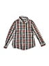 Janie and Jack 100% Cotton Plaid Red Long Sleeve Button-Down Shirt Size 5 - photo 1