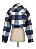 Mable 100% Polyester Plaid Blue Jacket Size S - photo 2