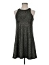Veronica M. Metallic Silver Casual Dress Size S - photo 1