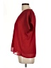 DKNY 100% Polyester Red Short Sleeve Blouse Size L - photo 5