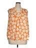Alfani 100% Polyester Orange Sleeveless Blouse Size XL - photo 1