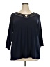 Adele & May Blue 3/4 Sleeve Top Size 3X - photo 1
