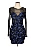 Alt. B 100% Polyester Stars Blue Cocktail Dress Size L - photo 1