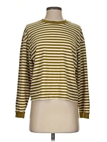 Madewell Supima&reg; Cotton Essential Long-Sleeve Tee in Zetta Stripe (view 1)