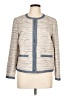 J. McLaughlin 100% Cotton Tweed Ivory Jacket Size L - photo 1