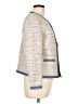 J. McLaughlin 100% Cotton Tweed Ivory Jacket Size L - photo 4