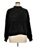 Ann Taylor 100% Polyester Solid Black Turtleneck Sweater Size XL - photo 1