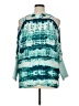 Juicy Couture 100% Polyester Teal 3/4 Sleeve Blouse Size XL - photo 2