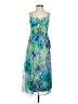 Morgan & Co. 100% Polyester Tie-dye Blue Cocktail Dress Size 5 - photo 1