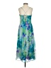 Morgan & Co. 100% Polyester Tie-dye Blue Cocktail Dress Size 5 - photo 2