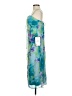 Morgan & Co. 100% Polyester Tie-dye Blue Cocktail Dress Size 5 - photo 5