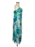 Morgan & Co. 100% Polyester Tie-dye Blue Cocktail Dress Size 5 - photo 4