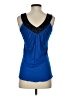 Venus 100% Viscose Blue Sleeveless Blouse Size XS - photo 2