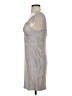 GB 100% Polyester Metallic Silver Cocktail Dress Size 5 - photo 5