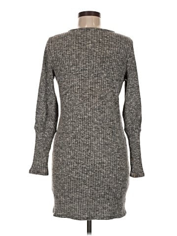 Madewell Ribbed Bubble-Sleeve Dress (view 2)