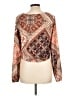 Willow & Root Orange Long Sleeve Blouse Size L - photo 2