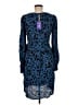 Seraphine Animal Print Blue Casual Dress Size 4 - photo 2