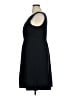 Lands' End Solid Black Cocktail Dress Size XL - photo 5