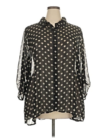 Eyeshadow 3/4 Sleeve Blouse (view 1)