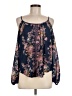 Rewind Blue Long Sleeve Blouse Size M - photo 1