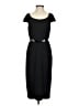 David Meister 100% Polyester Solid Black Casual Dress Size 4 - photo 1