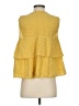 AMO 100% Cotton Yellow Sleeveless Blouse Size S - photo 2