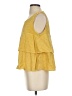 AMO 100% Cotton Yellow Sleeveless Blouse Size S - photo 5