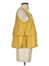 AMO 100% Cotton Yellow Sleeveless Blouse Size S - photo 4