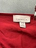 Topshop 100% Polyester Burgundy Long Sleeve Blouse Size 8 - photo 7