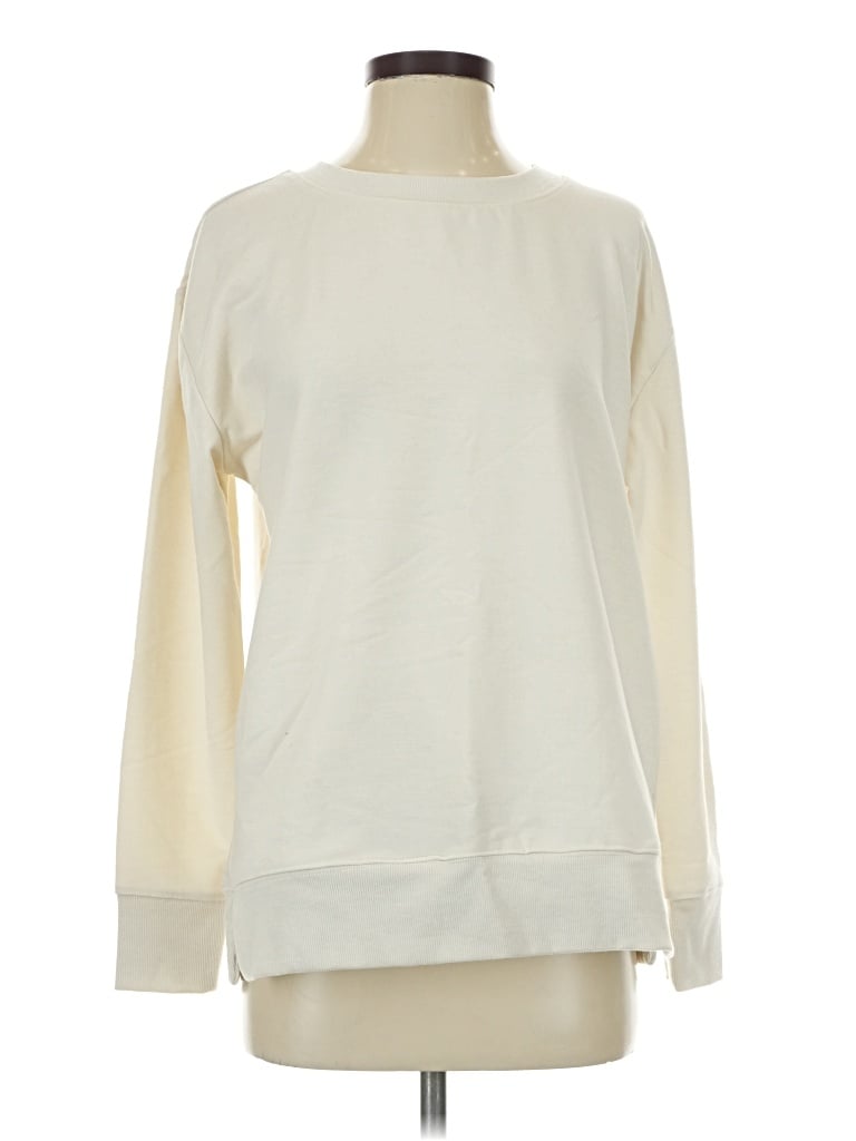 Pre-owned Danskin Sweatshirt In Ivory