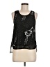 Hazel 100% Polyester Black Sleeveless Blouse Size M - photo 1