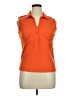 St. John's Bay Orange Sleeveless Button-Down Shirt Size XL - photo 1