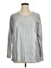 Weekends by Chico's Metallic Silver 3/4 Sleeve Top Size XL (3) - photo 1