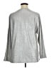 Weekends by Chico's Metallic Silver 3/4 Sleeve Top Size XL (3) - photo 2