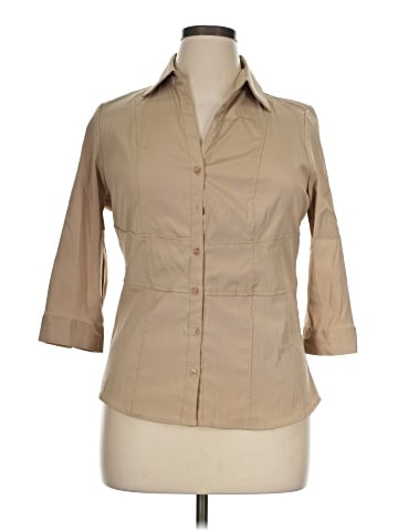 Antilia Femme 3/4 Sleeve Button-Down Shirt (view 1)