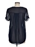 DR2 100% Polyester Black Short Sleeve Blouse Size M - photo 2