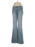 Wet Seal Chevron-herringbone Blue Jeans Size 7 - photo 1